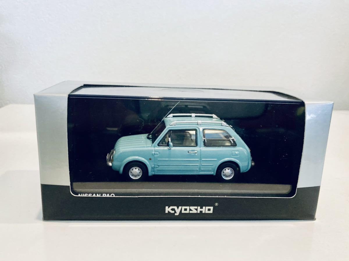 【日産 パオ】1/43アクアグレー 限定 Kyosho Nissan Amazon | 1/43 京商 パオ アクアグレー/ブルー | ミニカー・ダイ
